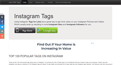 Desktop Screenshot of likeswithtags.com